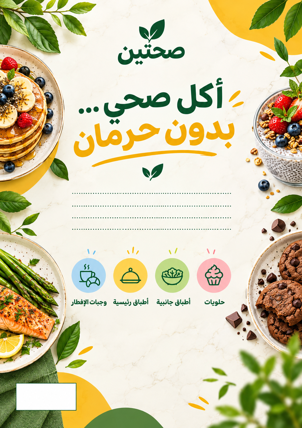 صحتين – 50 وصفة عالية البروتين وقليلة السعرات (كتاب إلكتروني)